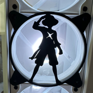 One Piece Luffy 120mm - 140mm Uyumlu Masaüstü Bilgisayar Fan Kapağı
