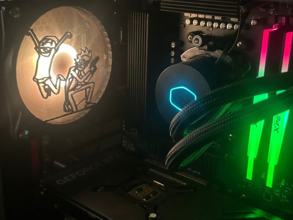 Rick And Morty 120mm - 140mm Uyumlu Masaüstü Bilgisayar Fan Kapağı