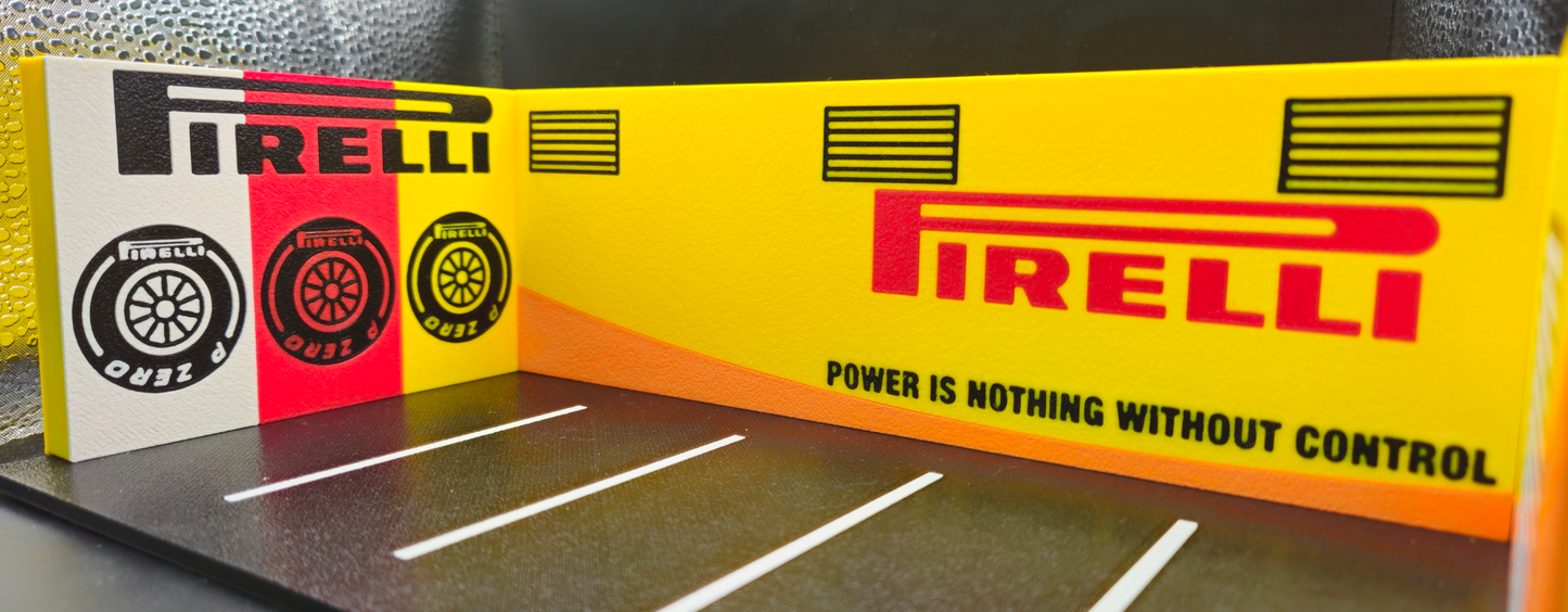 Pirelli Garage Diorama - 1:64
