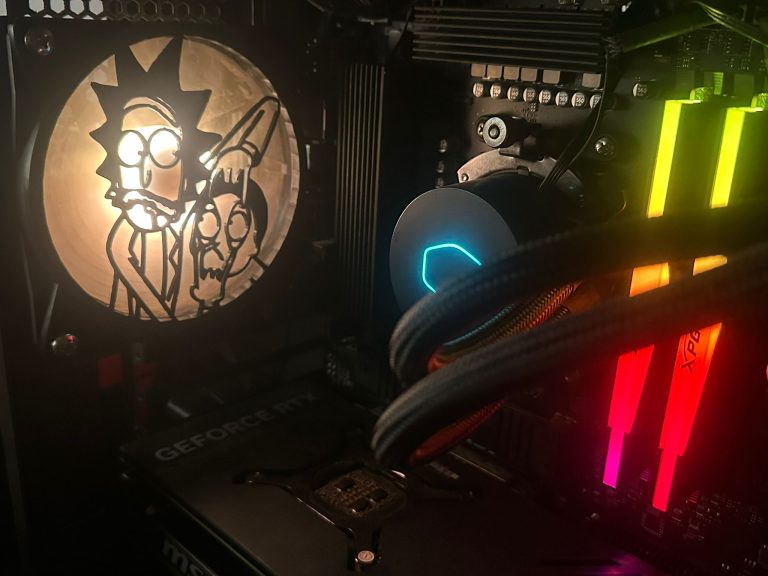 Rick And Morty 120mm - 140mm Uyumlu Masaüstü Bilgisayar Fan Kapağı