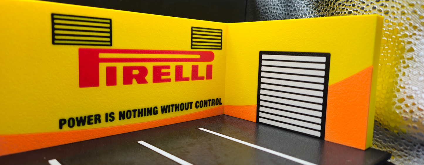 Pirelli Garage Diorama - 1:64