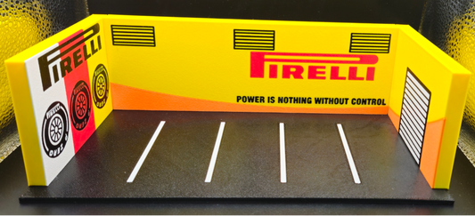 Pirelli Garage Diorama - 1:64