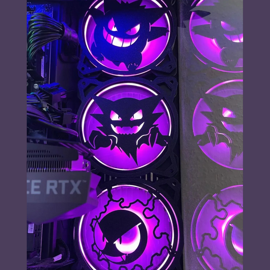 Pokemon Set 120mm - 140mm Uyumlu Masaüstü Bilgisayar Fan Kapağı