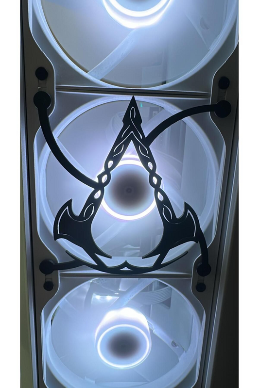 Assasin's Creed Logo 120mm - 140mm Uyumlu Masaüstü Bilgisayar Fan Kapağı