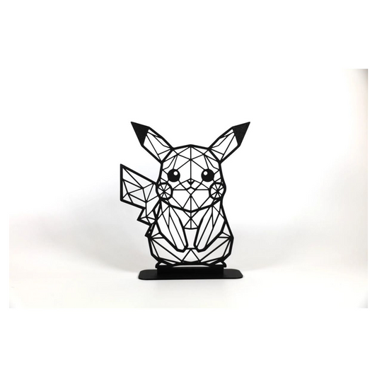Geometric Çizim Pikachu Masaüstü Stand