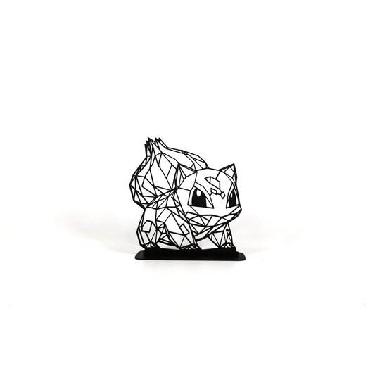 Geometric Çizim Bulbasaur Masaüstü Stand