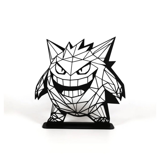 Geometric Çizim Gengar Masaüstü Stand