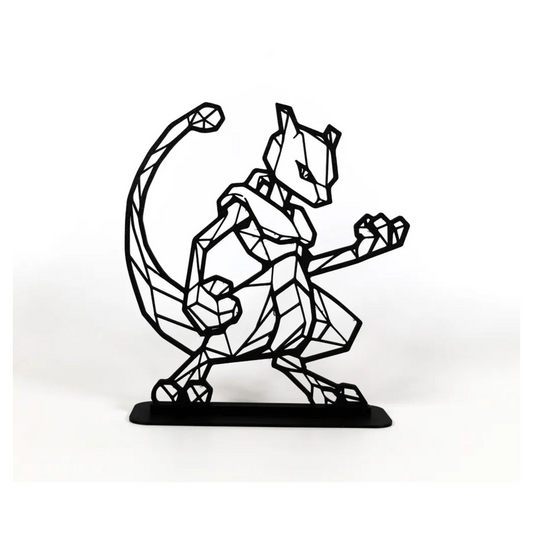 Geometric Çizim Mewtwo Masaüstü Stand