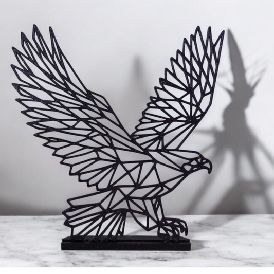 Geometric Çizim Kartal Masaüstü Stand