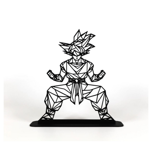 Geometric Çizim Goku Masaüstü Stand