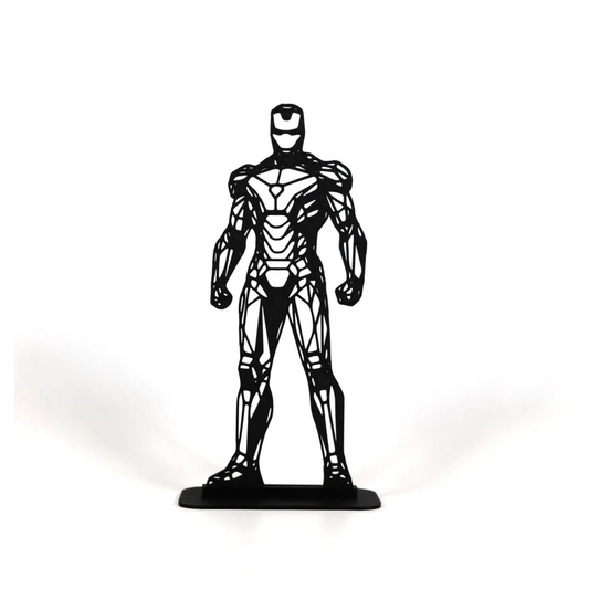 Geometric Çizim Iron Man Masaüstü Stand