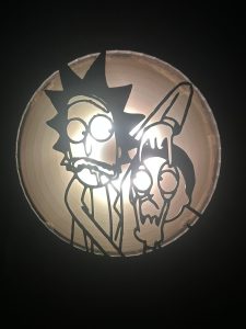 Rick And Morty 120mm - 140mm Uyumlu Masaüstü Bilgisayar Fan Kapağı