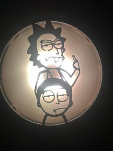 Rick And Morty 120mm - 140mm Uyumlu Masaüstü Bilgisayar Fan Kapağı