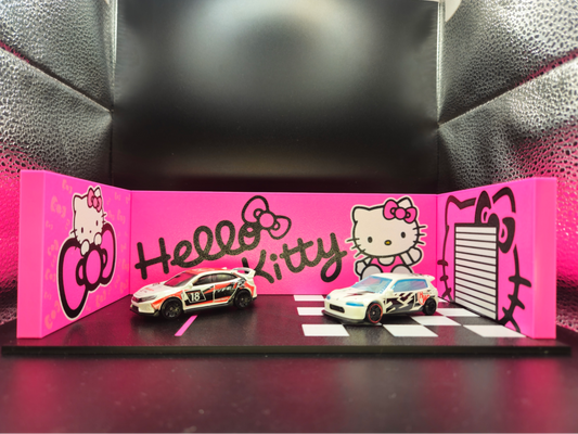 Hello Kitty Garage Diorama - 1:64