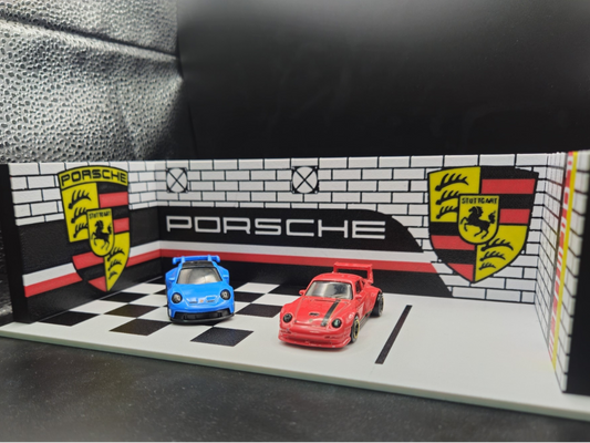 Porsche Garage Diorama - 1:64