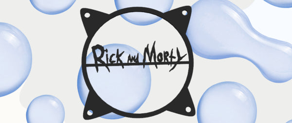 Rick And Morty Yazı 120mm - 140mm Uyumlu Masaüstü Bilgisayar Fan Kapağı