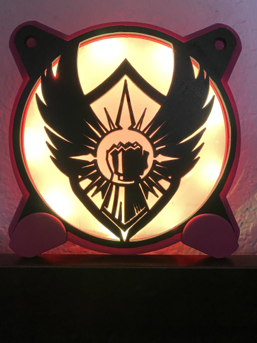 Covenant Emblem 120mm - 140mm Uyumlu Masaüstü Bilgisayar Fan Kapağı