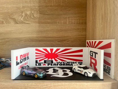 LBWK GTR Garage Diorama - 1:64