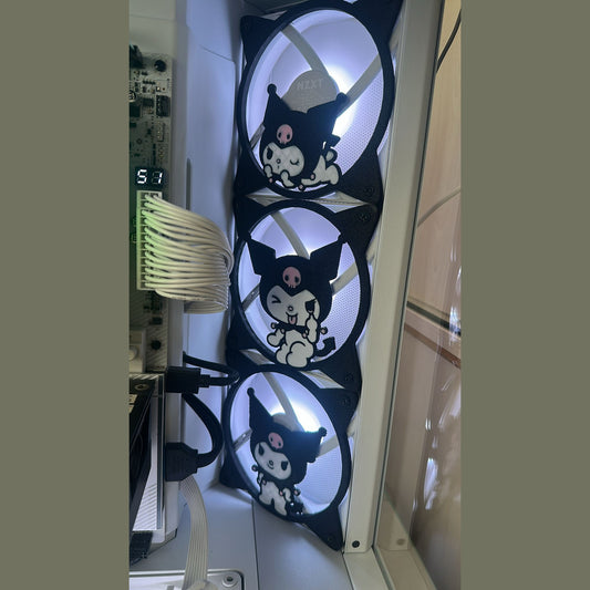 Kuromi Set 120mm - 140mm Uyumlu Masaüstü Bilgisayar Fan Kapağı